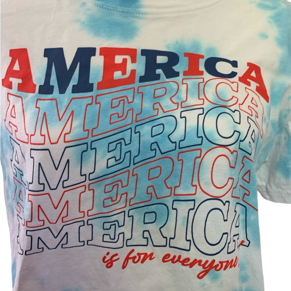 Crop tee shirt patriotic
